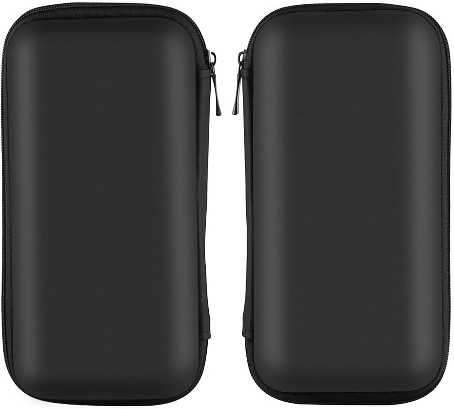 Shockproof Travel Essentials Organizer Charger Case, Space-Optimized Small Zipper Electronics Accessories Pouch Tech Cord Cable Power Bank Storage for Women Men, 6.5X3.2X1 in (Black)