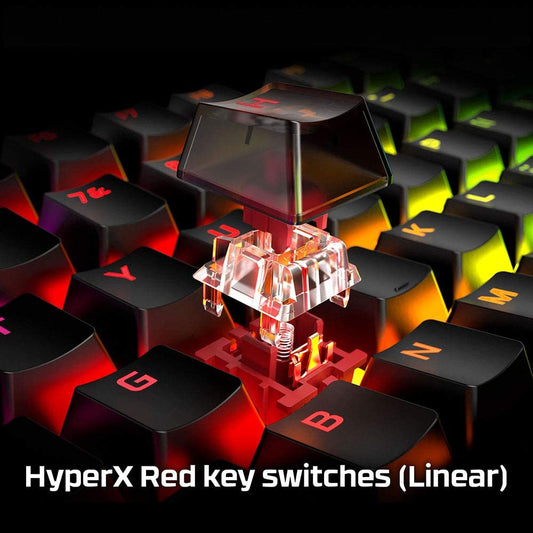 Alloy Origins - Mechanical Gaming Keyboard, Software-Controlled Light & Macro Customization, Compact Form Factor, RGB LED Backlit - Linear Red Switch (Black)