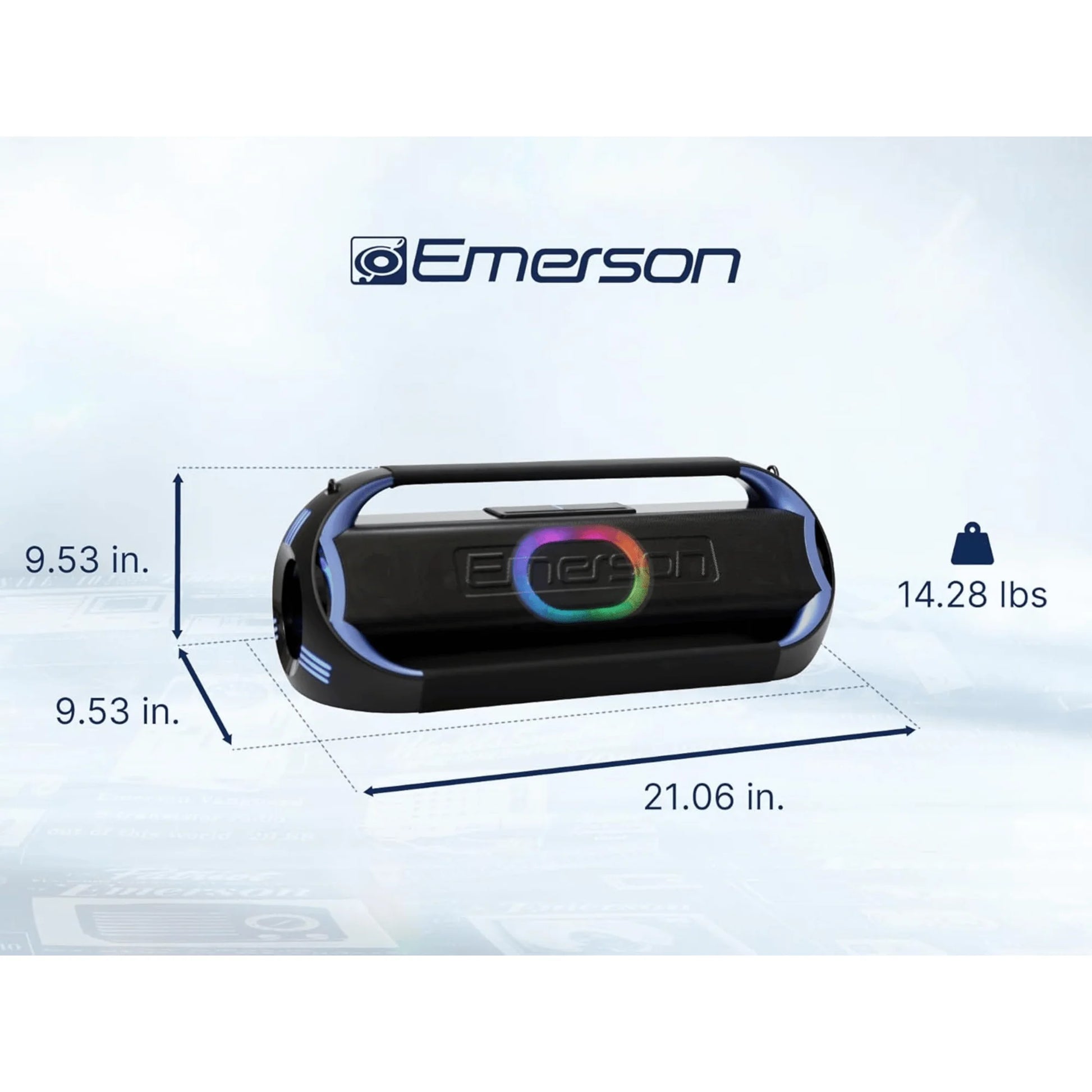 Emerson Triad Grip XL Portable Bluetooth LED Party Speaker