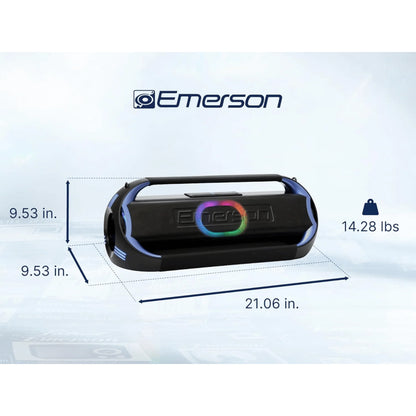 Emerson Triad Grip XL Portable Bluetooth LED Party Speaker