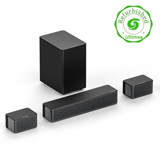 [US/UK Direct]  Poseidon D50 5.1 Soundbar Bluetooth Soundbar 6 High-Performance Speakers Surround Sound Bassmax DSP Chip 3EQ Modes Wired Speaker