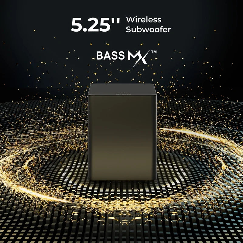 5.1 Dolby Atmos Sound Bar, 450W Peak Power, Surround Sound System for TV, Wireless Subwoofer Bass Boost, Surround Adjustable