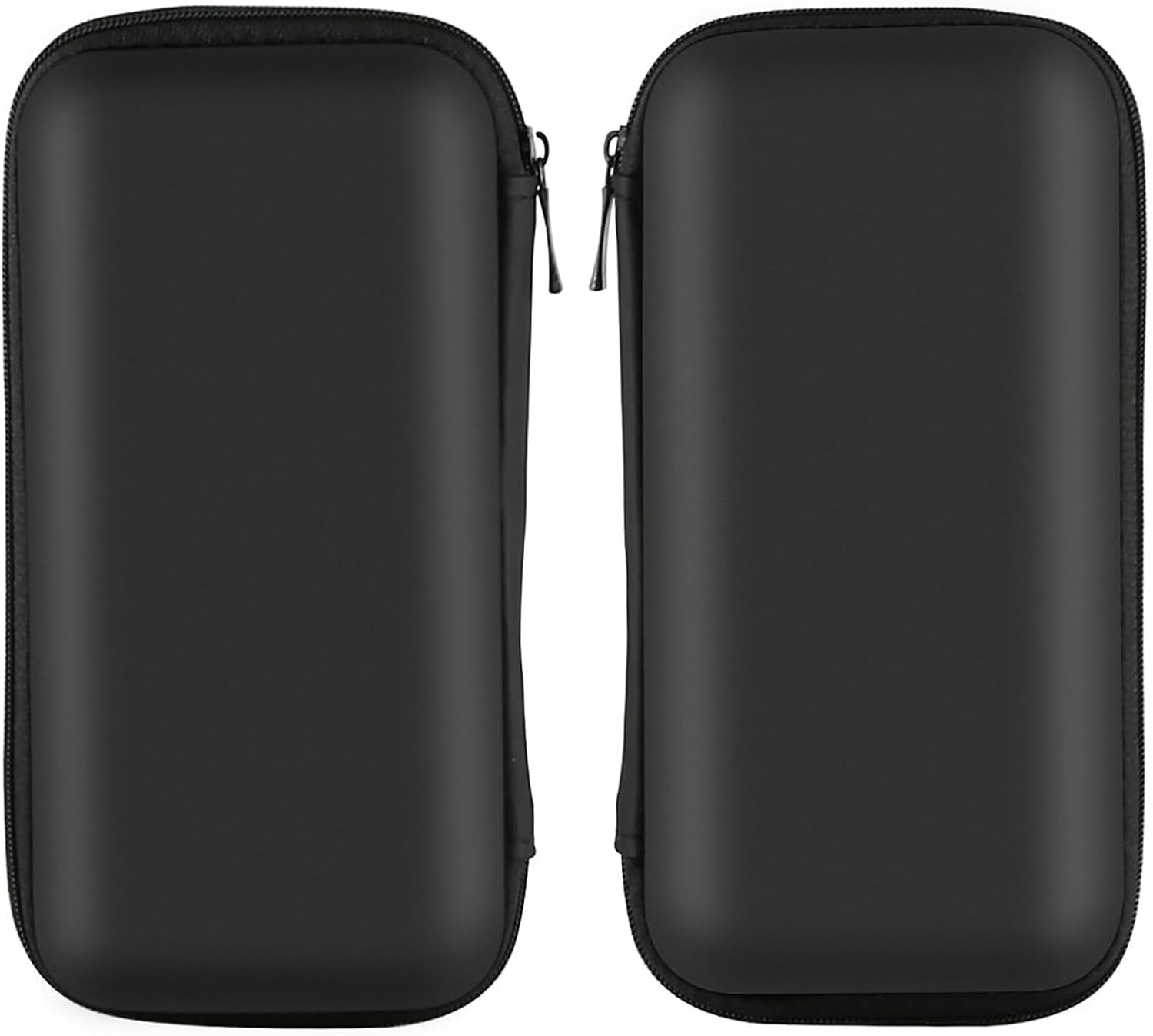 Shockproof Travel Essentials Organizer Charger Case, Space-Optimized Small Zipper Electronics Accessories Pouch Tech Cord Cable Power Bank Storage for Women Men, 6.5X3.2X1 in (Black)