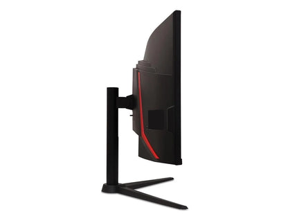 Nitro XZ342CU V3Bmiiphx 34" 1500R 21:9 Curved QHD (3440 X 1440) AMD Freesync Premium Gaming Monitor, 180Hz Refresh Rate, 1Ms VRB, VESA Displayhdr 400, VESA Mounting Compliant (1 X Display Ports