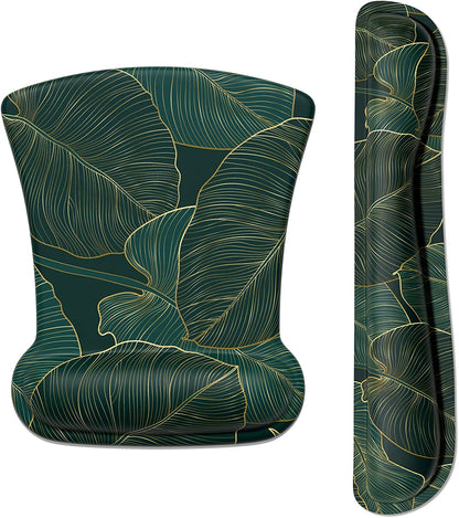 Mouse Pad Wrist Support Keyboard Wrist Rest Pad Ergonomic Mousepad Non-Slip Memory Foam Keyboard Pad Easy Typing Pain Relief Perfect for PC Laptop Gaming Office, Palm Texture