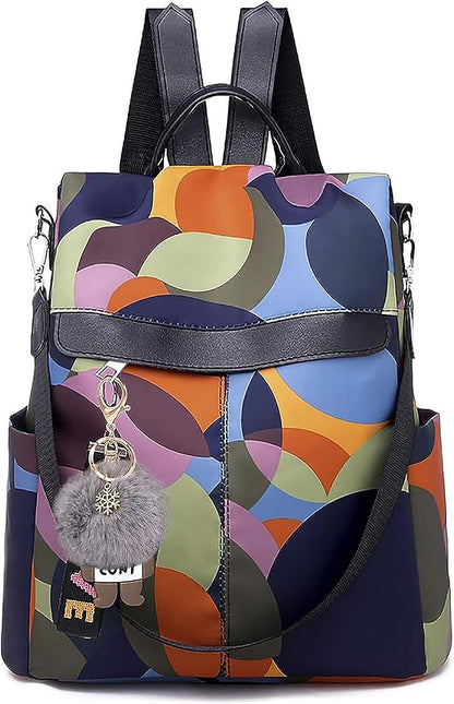 Backpack Purse for Women Anti-Theft Bag Waterproof Small Nylon Lightweight Backpack College Bookbag Shoulder Bag Travel Bag