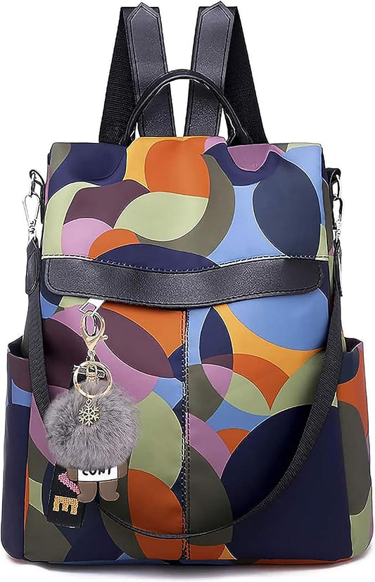 Backpack Purse for Women Anti-Theft Bag Waterproof Small Nylon Lightweight Backpack College Bookbag Shoulder Bag Travel Bag