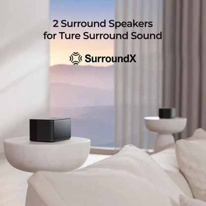 5.1 Dolby Atmos Sound Bar, 450W Peak Power, Surround Sound System for TV, Wireless Subwoofer Bass Boost, Surround Adjustable