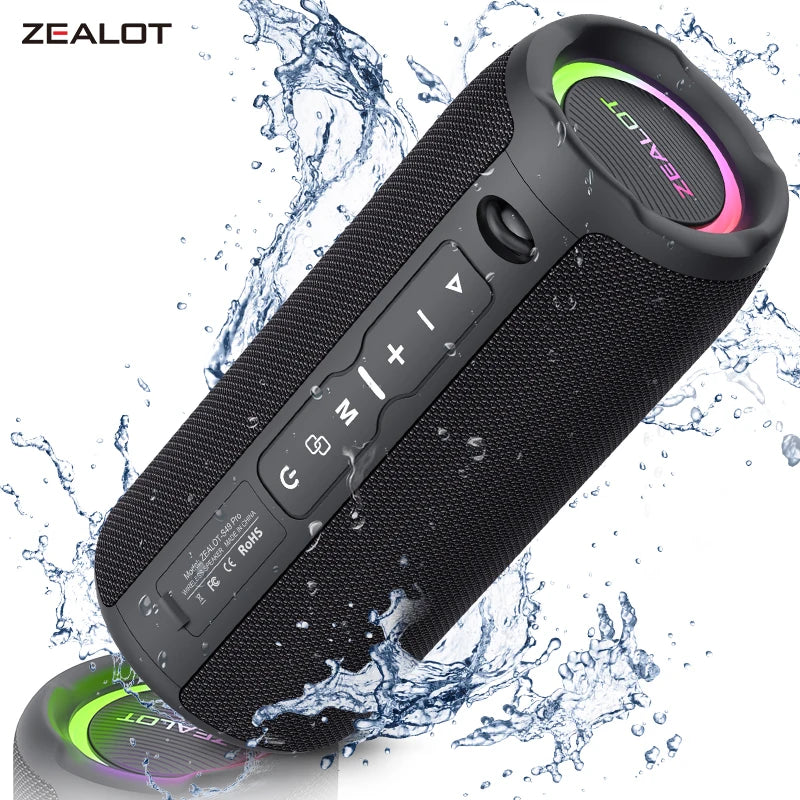 -S49PRO Portable Bluetooth Speaker 20W IPX6 Waterproof Powerful Sound Box Bass Boost Dual Pairing True Wireless Speaker
