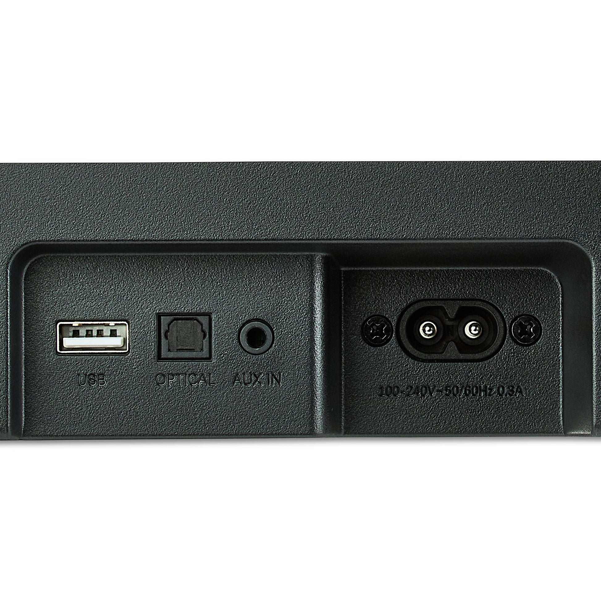 Bluetooth 2.0 Channel Soundbar with Multi-Color LED Lighting, 20", Black