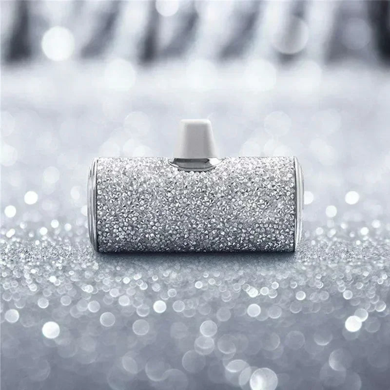 Portable Charger Mobile Power Bank Power Banks Fast Charging Power Bank Shiny Diamond Fashion High Quality 5000Mah