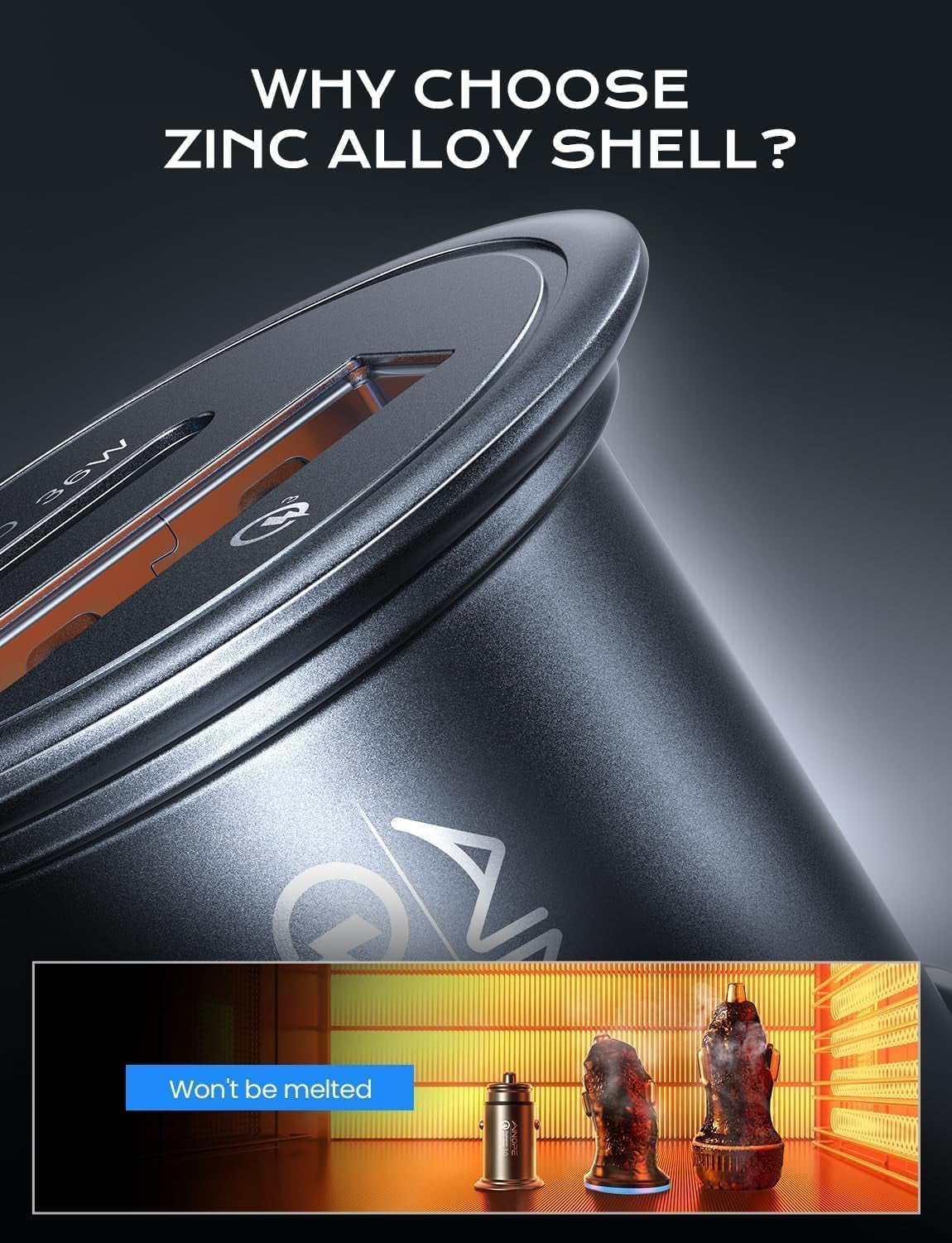 67.5W Car Charger USB C Fast Charge for Iphone 17 Pro, PD 45W USB C Car Charger Fast Charging【Mini & Metal】 Cigarette Lighter Adapter for Iphone 17 Pro Max 16 15 Air Samsung S25 Type C