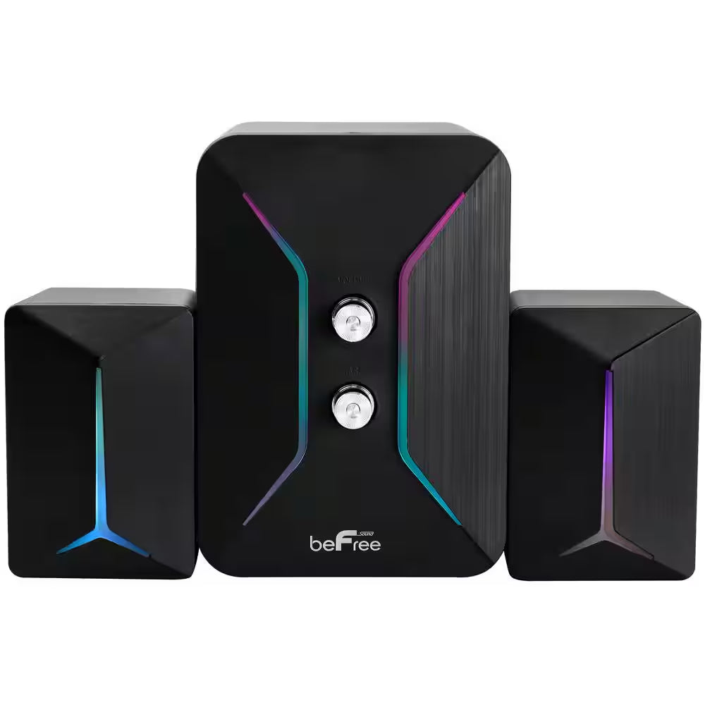 Computer Gaming 2.1 Speaker System with Color LED Lights