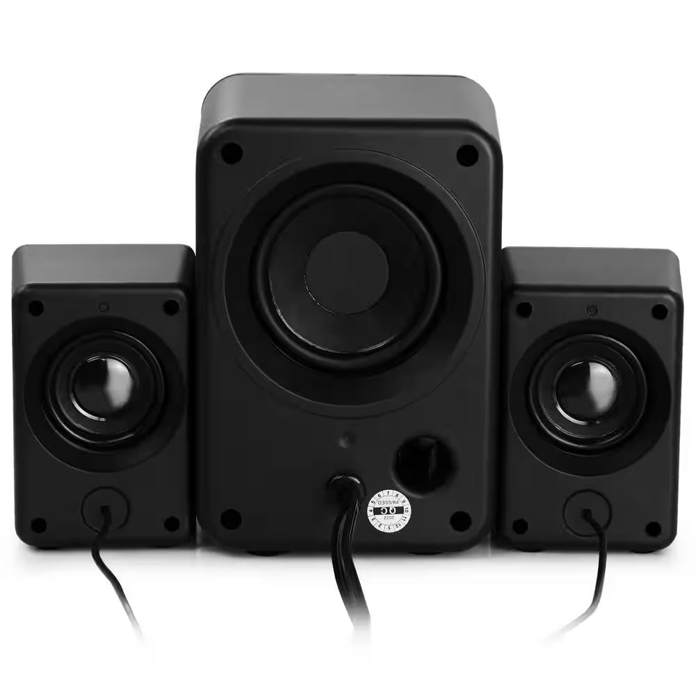 Computer Gaming 2.1 Speaker System with Color LED Lights