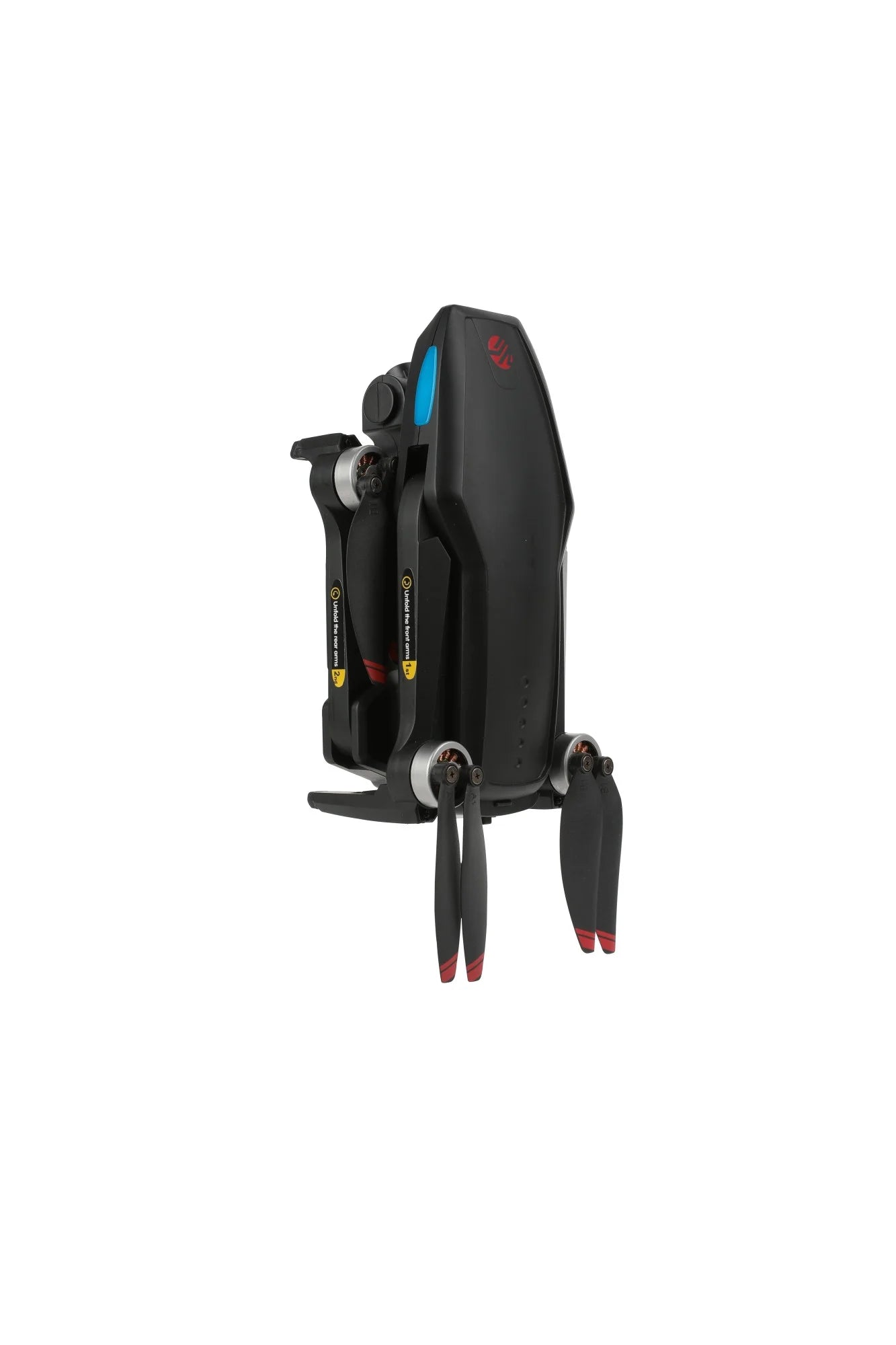 FPV Duo Racing Drone with Goggles and GPS, Black