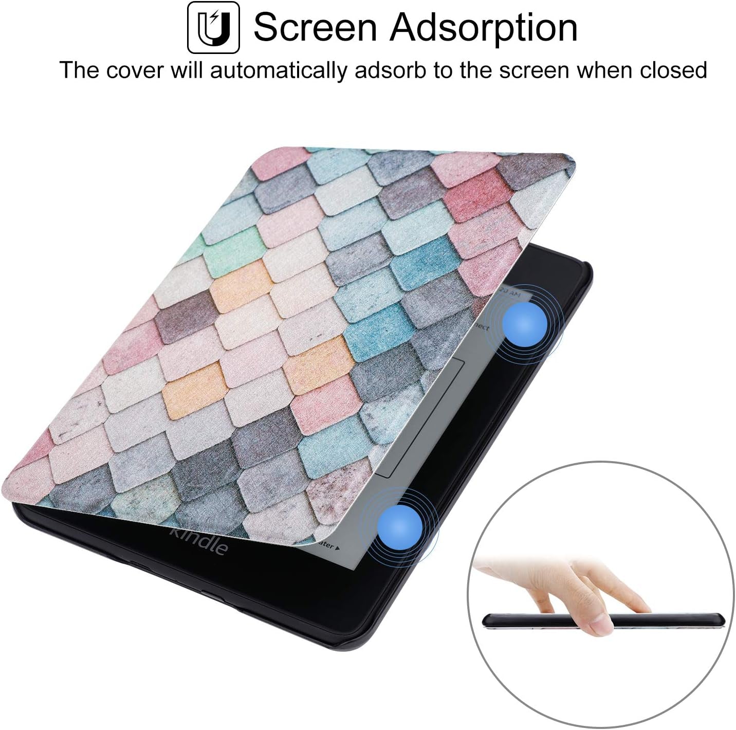 Case for Kindle Paperwhite 10Th Generation-2018, Slim PU Leather Case Smart Auto Wake/Sleep Cover Only Fits 2018 All-New Kindle Paperwhite 10Th Gen (Model No. PQ94WIF), Diamond