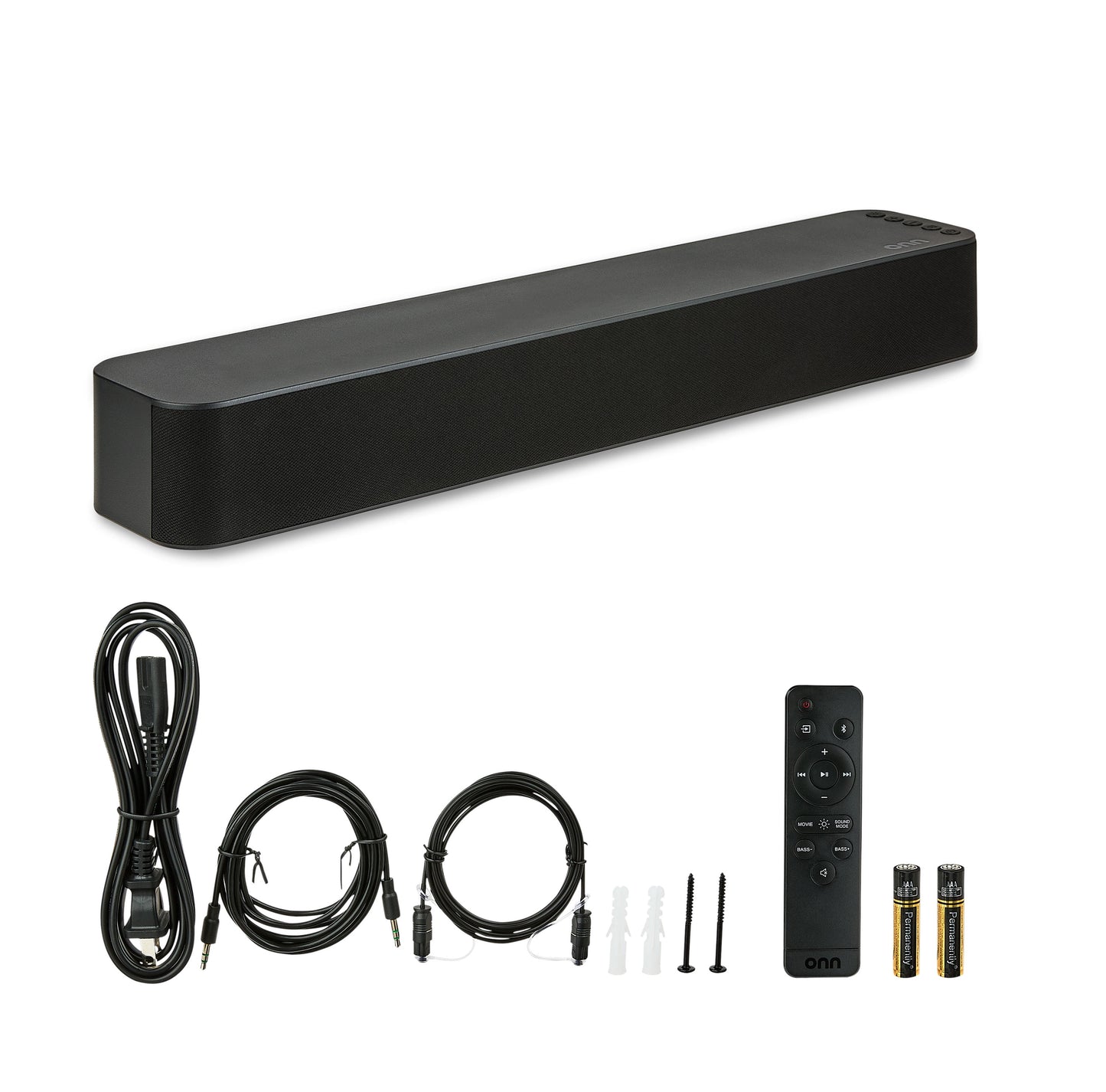Bluetooth 2.0 Channel Soundbar with Multi-Color LED Lighting, 20", Black