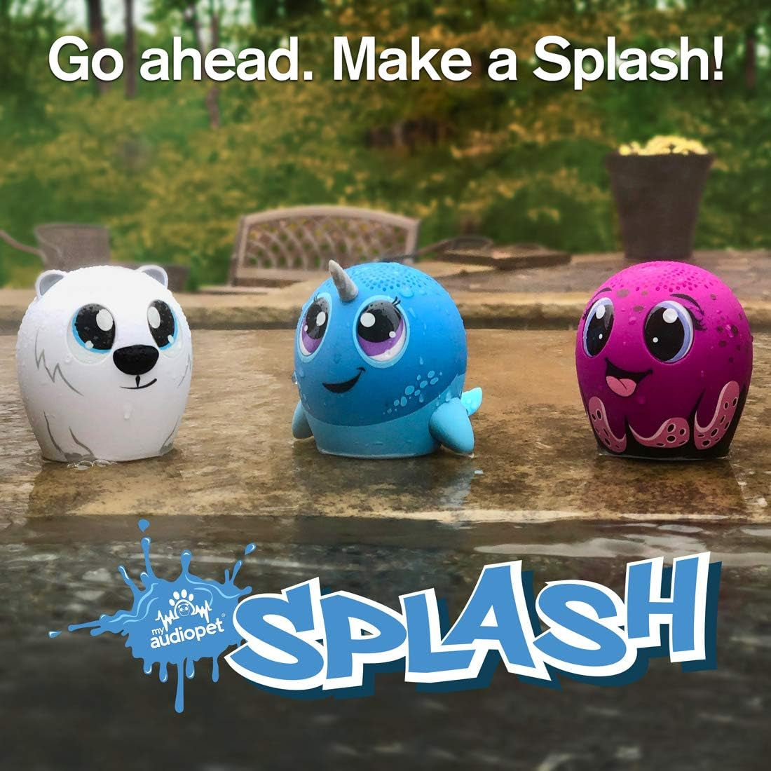 Splash -Waterproof Bluetooth Portable Speaker - (Rocktopod)