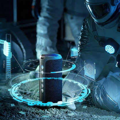 X8 Bluetooth Speaker, 40W Loud Sound, Deep Bass, Portable Wireless Speakers with IPX7 Waterproof,Bluetooth 5.4, LED Light, for Home/Beach/Outdoors, Dark Blue