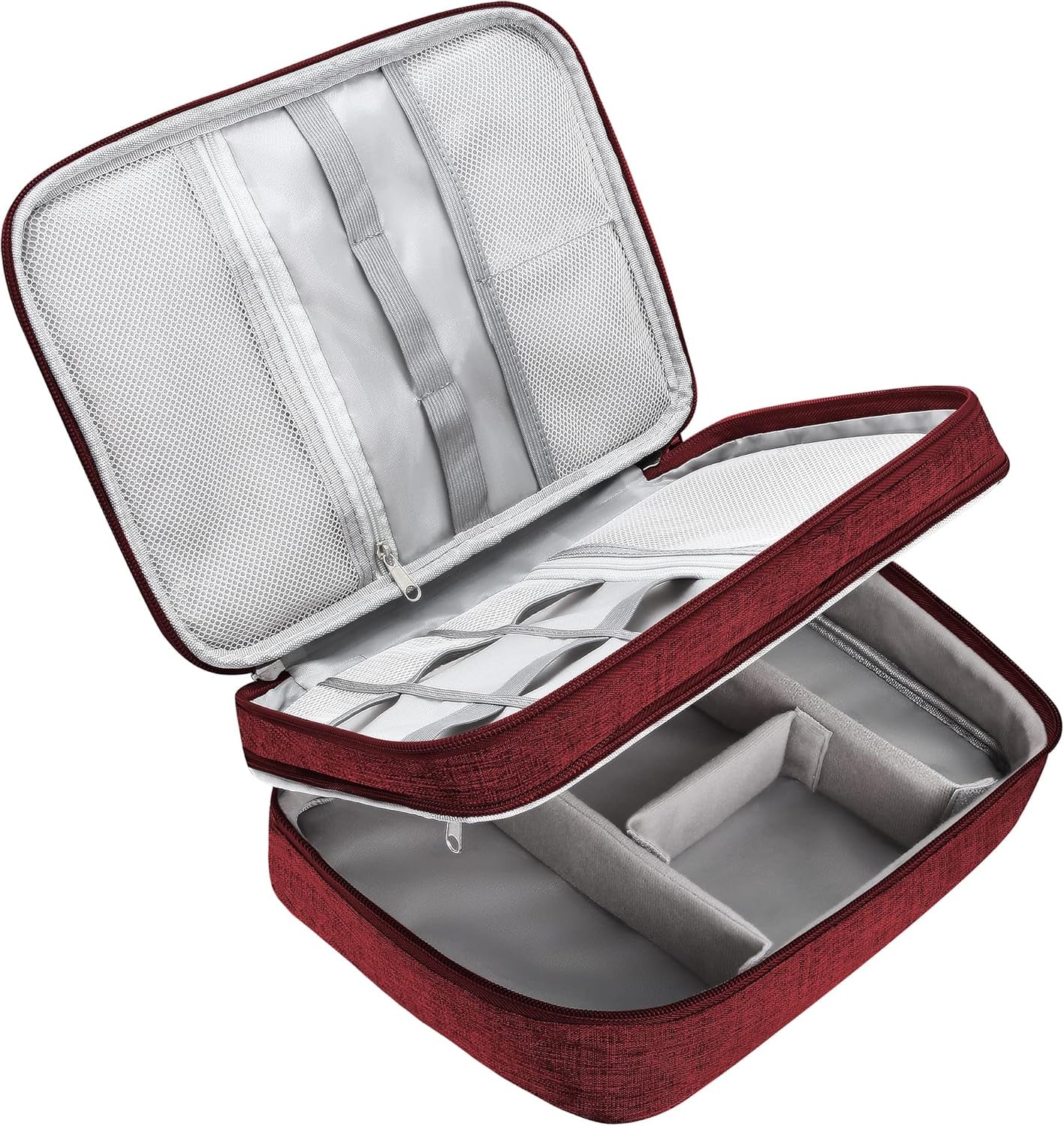 Electronics Organizer Travel, Travel Cord Organizer Case, Compact Electronics Accessories Bag for Cable, Cord, Charger, Phone