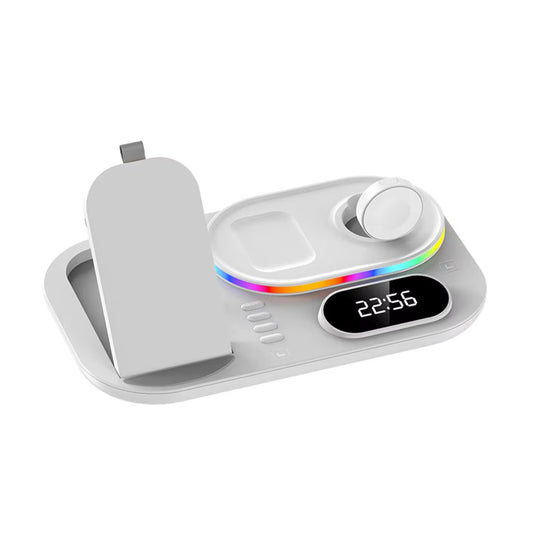 Sale Wireless Charging Station Clock Design Adjustable Wireless Fast Charging Station 15W Fast Charging Lightweight for Iphone