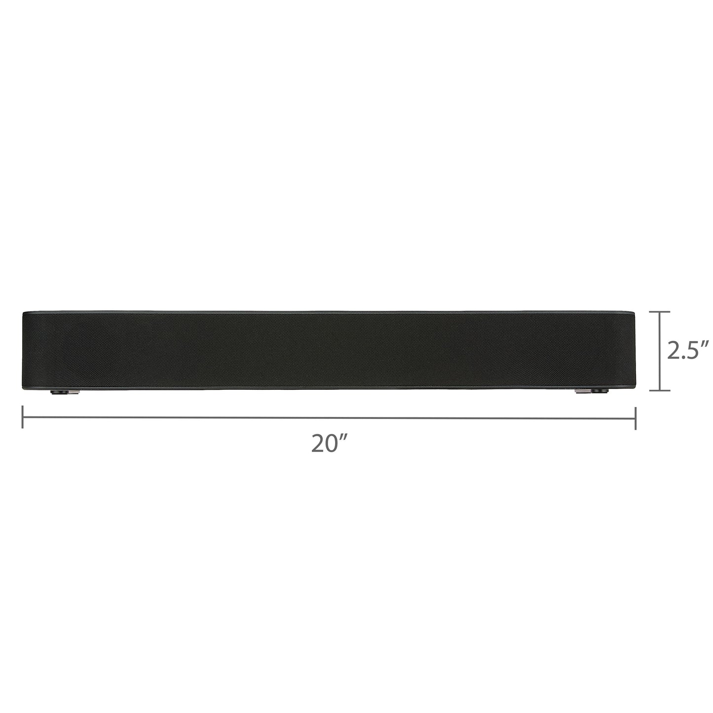 Bluetooth 2.0 Channel Soundbar with Multi-Color LED Lighting, 20", Black