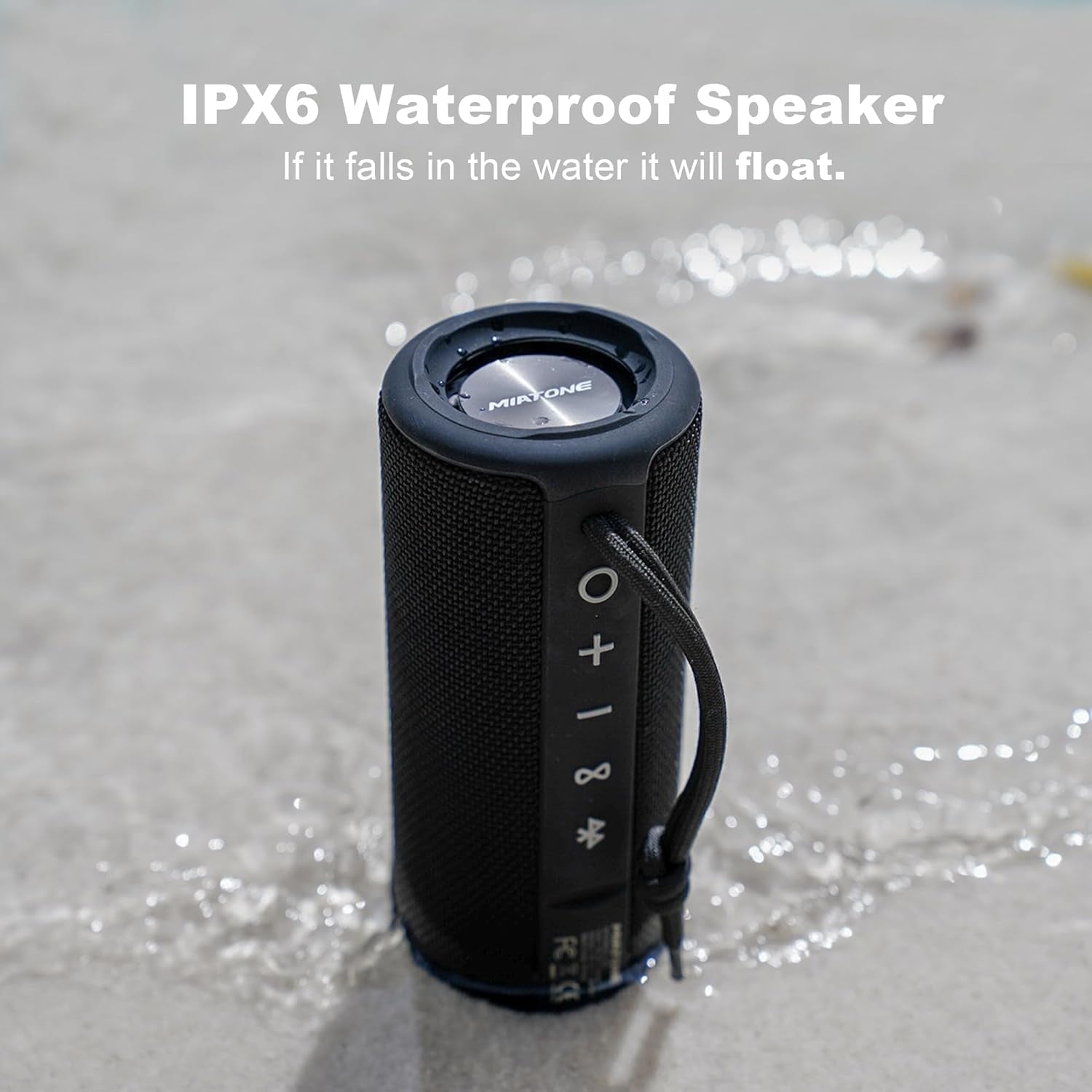 Boombox Outdoor Portable Bluetooth Speaker Waterproof Wireless Speakers - Black