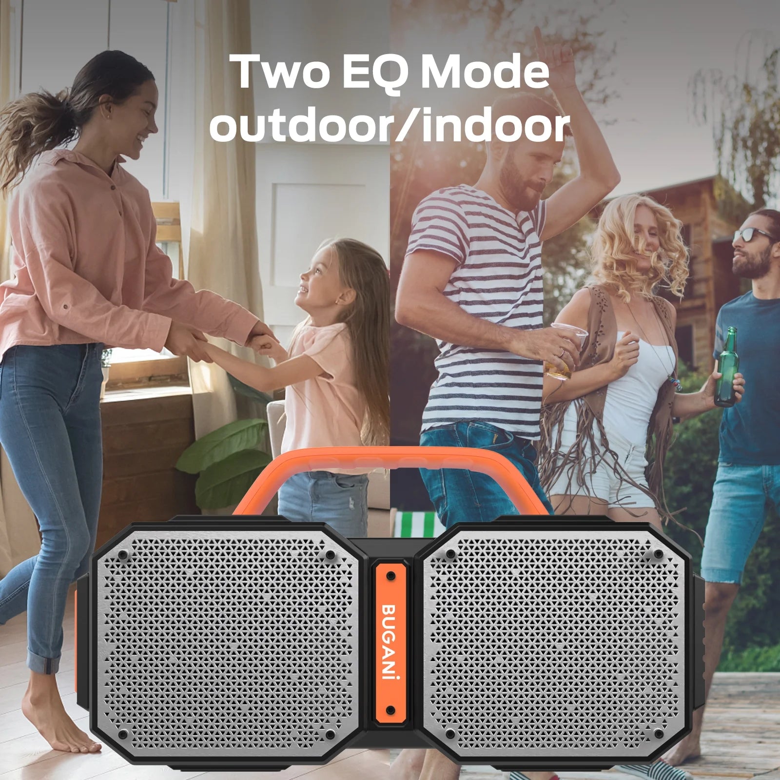 Bluetooth Speaker,  M83 IPX6 Waterproof Portable Large Bluetooth Speaker,Bluetooth 5.2,50W Big Power, 24H Playtime,Suitable for Family Gatherings and Outdoor Bluetooth Speakers
