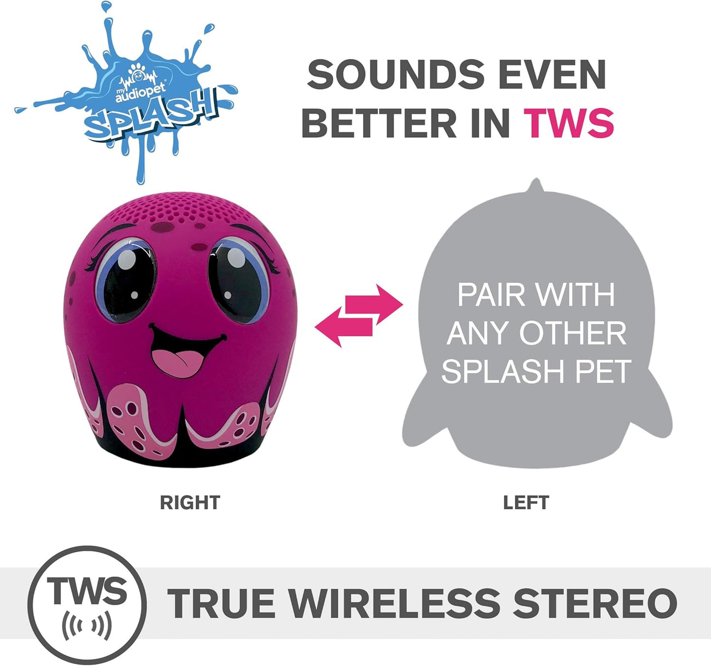 Splash -Waterproof Bluetooth Portable Speaker - (Rocktopod)